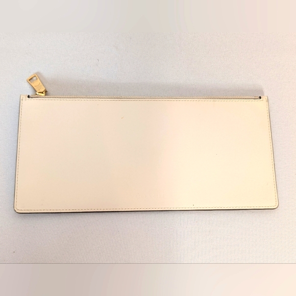 Coach Handbags - Coach Cream Pouch Clutch EUC